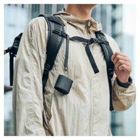 SmallRig 5253 - futerał/etui/case/pokrowiec do DJI Mic Mini + pasek - przykład użycia